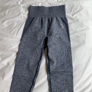 Gymshark Flex High Waisted Leggings - Navy/Grey Marl - Small